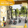 TRESKO® Carrello pieghevole con tetto beige, vano Anteprima dell’immagine prodotto 7