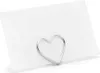 Portabiglietti da visita cuore 2,5 cm metallo argento, 10 Anteprima dell’immagine prodotto 1