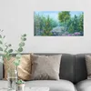 DEQORI Glasbild Echtglas 60x30 cm 'Lebendiger Waldmorgen' Produktbild-Vorschau 3