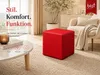Sitzhocker Sitzwürfel | Bodenkissen Hocker | Sitzwürfel Produktbild-Vorschau 6