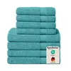 Komfortec 8er Handtuch Set aus 100% Baumwolle, 4 Badetücher Produktbild-Vorschau 2