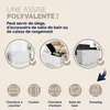 CASARIA® Banc de rangement blanc 80x40x40cm Coffre de Voir les images du produit 5