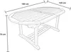AXI Marzi Gartentisch Ausziehbar aus Teak Holz Oval | Produktbild-Vorschau 4
