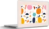 MuchoWow® Laptop Aufkleber Sticker Cover Blumen - Obst - Produktbild-Vorschau 1