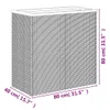 Möbel Pflanzkübel Schwarz 80x40x80 cm Poly Rattan - Beete Produktbild-Vorschau 5