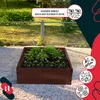 KOTARBAU® Carré Potager Bois de Pin Imprégné 120x120x27 cm Voir les images du produit 8