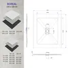 i-flair SMC Duschwanne 120x100 cm – 26 mm flach inkl. Produktbild-Vorschau 3