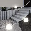 Outdoor staircase with decorative spherical lights. Náhľad obrázku produktu