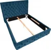 Elegantes Doppelbett PARIS 180x200cm dunkelblau Samt Produktbild-Vorschau 9