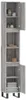 vidaXL Badschrank Grau Sonoma 30x30x190 cm Holzwerkstoff Produktbild-Vorschau 3