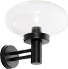Moderne Außenwandleuchte Schwarz mit Glas Elly Produktbild-Vorschau 1