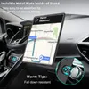 A smartphone case with a magnetic ring stand attached to a car dashboard, displaying a navigation app. Produktbild-Vorschau