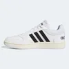 A side view of a white Adidas sneaker with black stripes. Anteprima dell’immagine prodotto