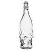 Wasserflasche Totenkopf aus klarem Glas 1L Flasche Schädel Produktbild-Vorschau 1
