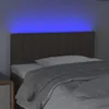 vidaXL LED Kopfteil Taupe 100x5x78/88 cm Stoff Produktbild-Vorschau 3