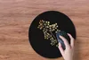 MuchoWow® Mauspad Mousepad Gold - Zweig - Blatt 40x40 cm - Produktbild-Vorschau 3