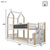Etagenbett mit 2 Schlafgelegenheiten, Lattenrost und Treppe Produktbild-Vorschau 8