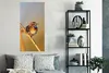 MuchoWow® Poster Vögel - Blaukehlchen - Schilf 60x120 cm - Produktbild-Vorschau 4