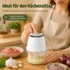 Kabelloser Mini-Zerkleinerer 250 ml mit Glasbehälter, USB-C Produktbild-Vorschau 5