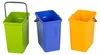 Three plastic buckets of different colors (green, blue, and orange) are arranged side-by-side against a white background. Náhľad obrázku produktu