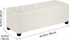 SucceBuy taburet s úložným prostorem 110 x 40 x 40 cm, Náhled obrázku produktu 8