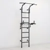Sprossenwand ClimbMaxx M9 inkl. Dip-Station Schwarz Produktbild-Vorschau 1