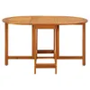 vidaXL Table de jardin 130x90x72 cm bois massif acacia Voir les images du produit 3