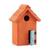 Relaxdays Nistkasten, Vogelhäuschen, Holz, Tür, aufhängen, Produktbild-Vorschau 4