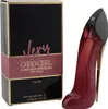 Carolina Herrera Very Good Girl Glam 30 ml, rot-glitzernder High Heel Flakon neben schwarz-pinker Box mit goldenen Akzenten. Podgląd zdjęcia produktu