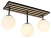 home24 Deckenleuchte - Eisen / Satiniertes Glas - Schwarz Produktbild-Vorschau 4