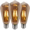 Zestaw 3x Żarówka LED EDISON E27 ST64 6W = 50W 420lm 2200K Podgląd zdjęcia produktu 1
