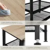 Collage of four images showing details and features of a shoe rack. Náhled obrázku produktu
