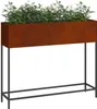vidaXL Hochbeet Gartenpflanzer Rostig 100 x 26 x 82 cm Produktbild-Vorschau 3