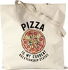 Pizza is my Relationship Status Tragetasche natur Pizza Produktbild-Vorschau 1