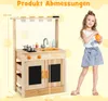 COSTWAY dětská kuchyňka bahenní venkovní kuchyňka, dřevěná Náhled obrázku produktu 2