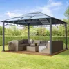 TOOLPORT Gazebo da Giardino 4x4 m Telaio in Alluminio Tetto Anteprima dell’immagine prodotto 2