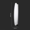 LED Solution Bílé LED stropní svítidlo kulaté 500mm 36W CCT Náhled obrázku produktu 7