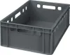 E2 Kisten mit grauem Deckel 600 x 400 x 200 mm Farbe: grau Produktbild-Vorschau 4