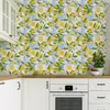 10m VLIES TAPETE Rolle ZITRONE Blumen Aquarell 3D Dekor Produktbild-Vorschau 2