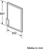 Façade de porte Siemens avec cadre décoratif en aluminium Voir les images du produit 3