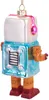A single robot Christmas ornament shown from a side-diagonal view. Produktbild-Vorschau