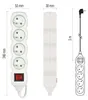 Prodlužovací kabel 3 m / 4 zásuvky / s vypínačem / bílý / PVC / 1 mm2 Voir les images du produit