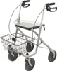 Drive Medical Rollator Migo, Stahl, silberfarben, 4 Räder, Produktbild-Vorschau 1