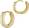 Paar 585 Gelbgold Klappcreolen Ohrringen 12,2 X 3,2mm Produktbild-Vorschau 2
