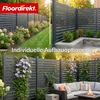 Floordirekt WPC Sichtschutzzaun Milos 180x180 cm Anthrazit Produktbild-Vorschau 7