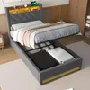 okwish Polsterbett 90×200 mit USB & Kopfteil-Ablage, Produktbild-Vorschau 3