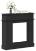 vidaXL Kaminumrandung Schwarz 102 x 26 x 100 cm Produktbild-Vorschau 3