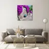 Bilder auf glas - Pflanzen Bank Straße Sommer - 60x60cm - Produktbild-Vorschau 7