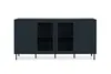 Buffet bas - CARACAS - Bleu marine - 2 portes vitrées + 2 Voir les images du produit 6