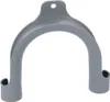 A gray plastic hose holder for a washing machine or dishwasher. Produktbild-Vorschau